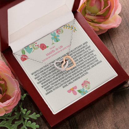 Daughter-In-Law Gift Necklace Necklace Dil Gift Gift For Daughter In Law Interlocking Hearts Necklace