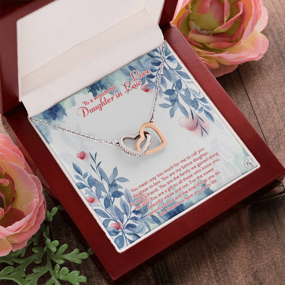 Perfect Us Gifts To Our Daughter-In-Law Gift On Wedding Day?????? Interlocking Hearts Necklace