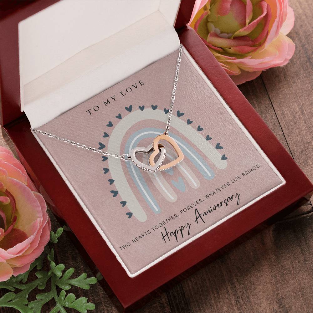 To My Love Interlocked Hearts Interlocking Hearts Necklace