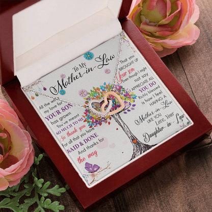 Mothers Day Gift From Daughter Son - Mother Necklace Gifts For Mom Mom Necklace Interlocking Hearts Interlocking Hearts Necklace