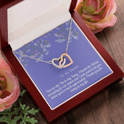 Light Shakti-Less Likely Interlocking Hearts Necklace