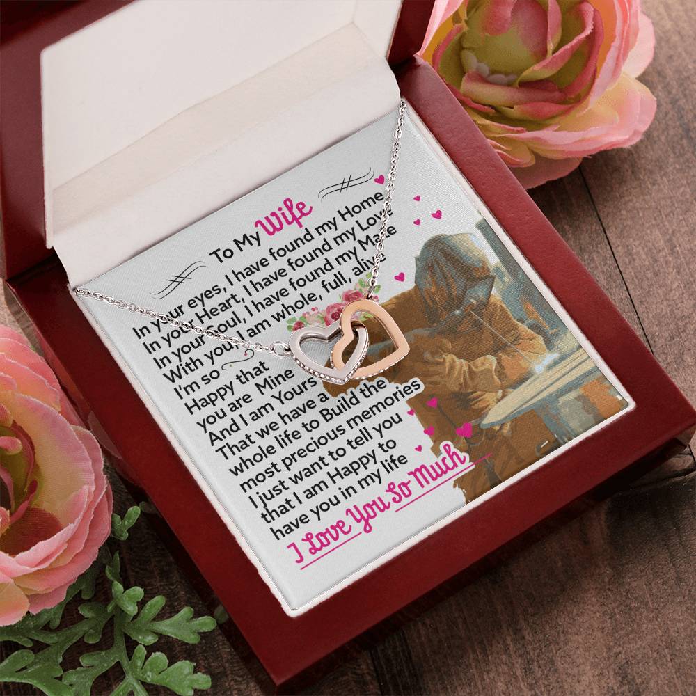 Welder'S Wife- Interlocking Heart Necklace Interlocking Hearts Necklace