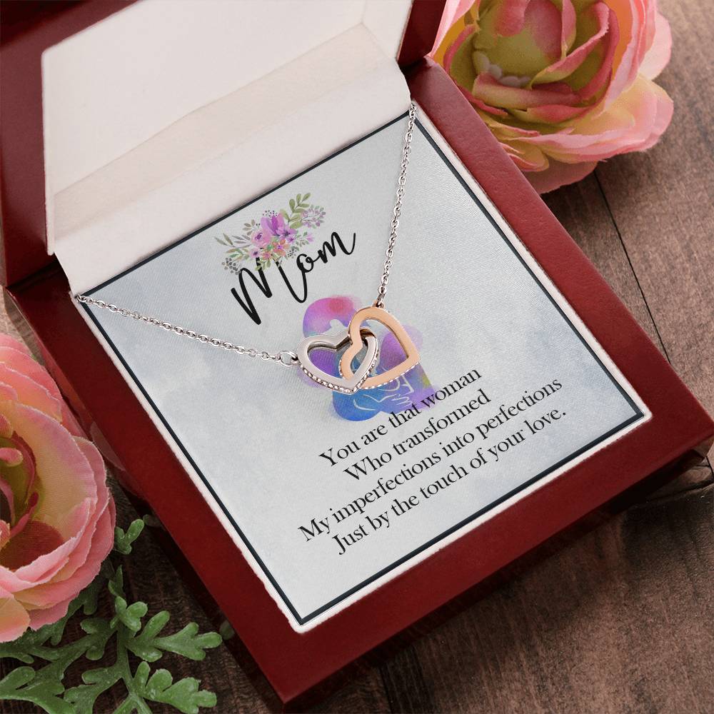 Gift For Mom - Birthday Gift For Mom Mothers Day Gift For Mom Gift For Mom Birthday Necklace For Mom Daughter To Mom Gift Interlocking Hearts Necklace