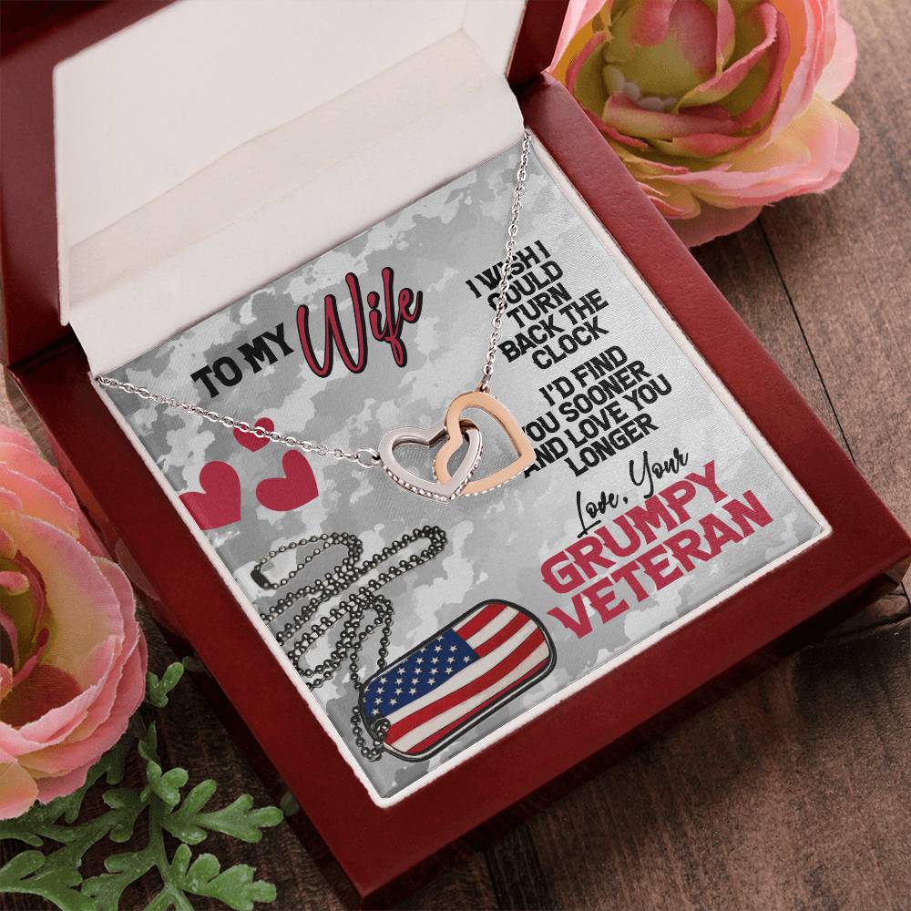 Veteran'S Wife - Interlocking Heart Necklace Interlocking Hearts Necklace