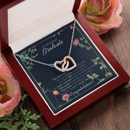Graduation Gift Necklace Graduation Gift For Her College Graduation Gift For Her High School Senior Graduation Class Of Interlocking Hearts Necklace