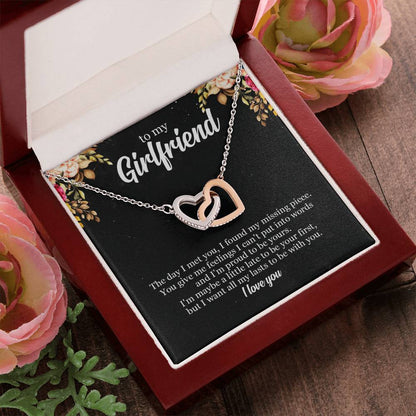To My Future Wife - Premium Lovecube Necklace - So19 Interlocking Hearts Necklace