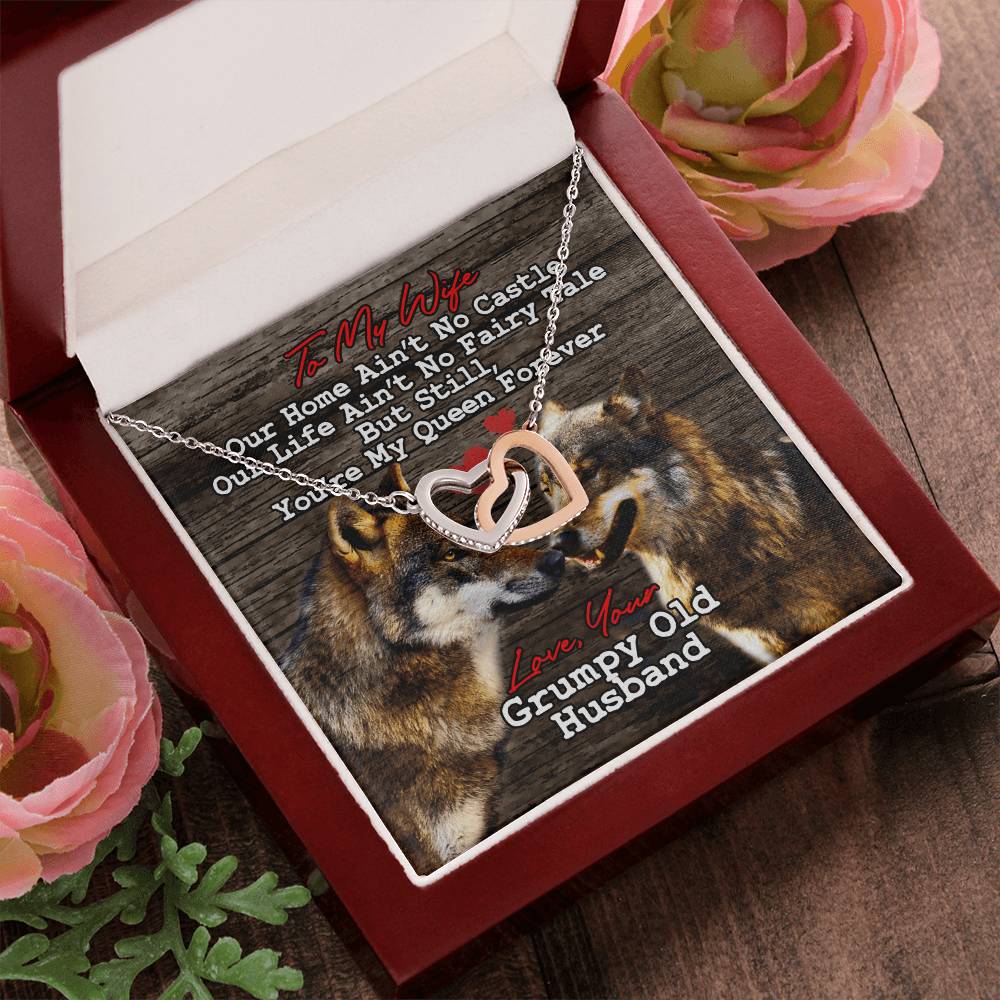 Gift For Wife - Interlocking Heart Necklace Interlocking Hearts Necklace