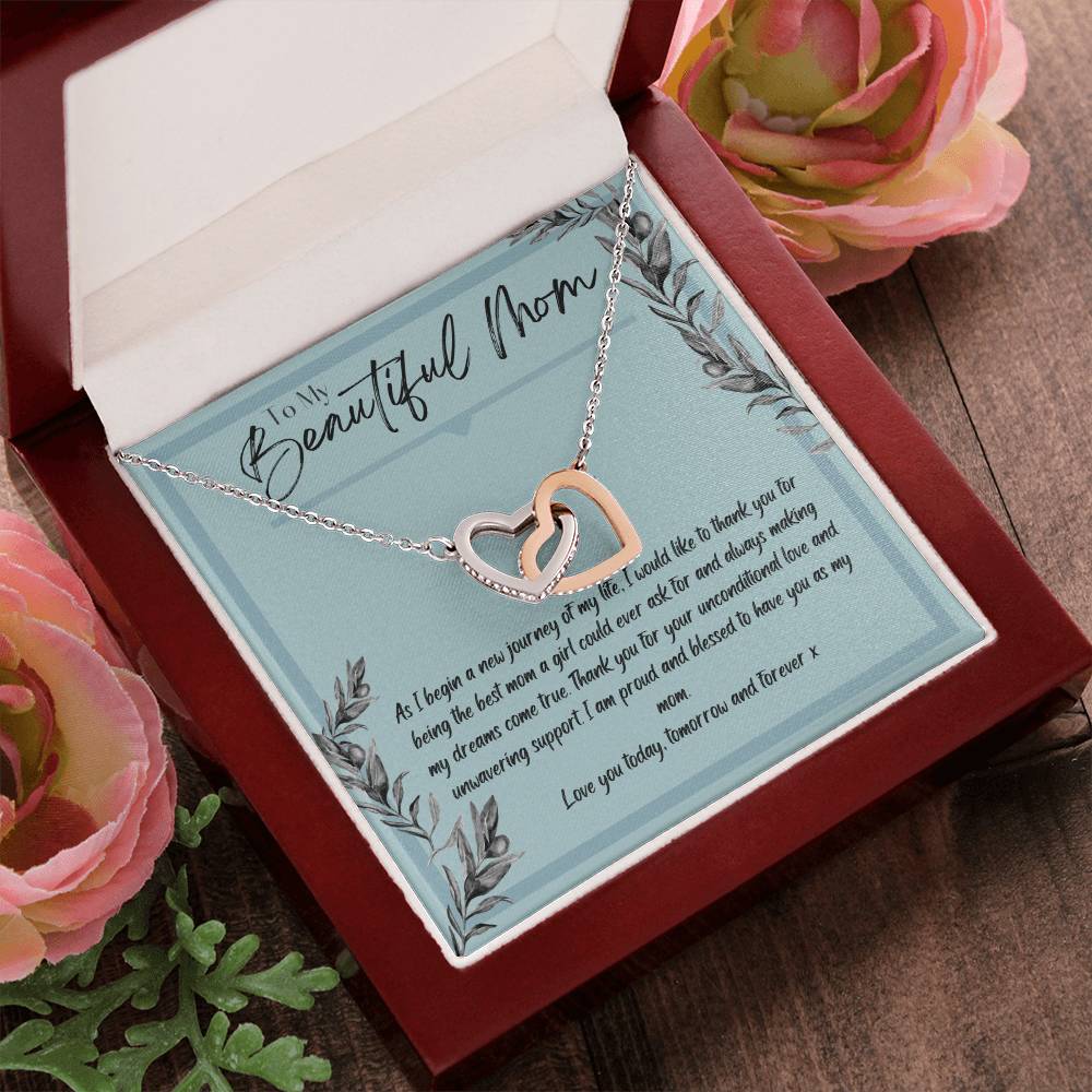 Mother Interlocking Hearts Necklace