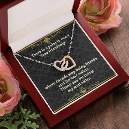 Interlocking Hearts Necklace - Eudora Collection