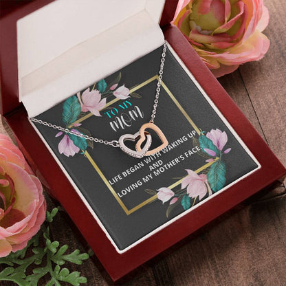 Mothers Day Gift From Daughter Son - Mother Necklace Gifts For Mom Mom Necklace Interlocking Hearts Interlocking Hearts Necklace