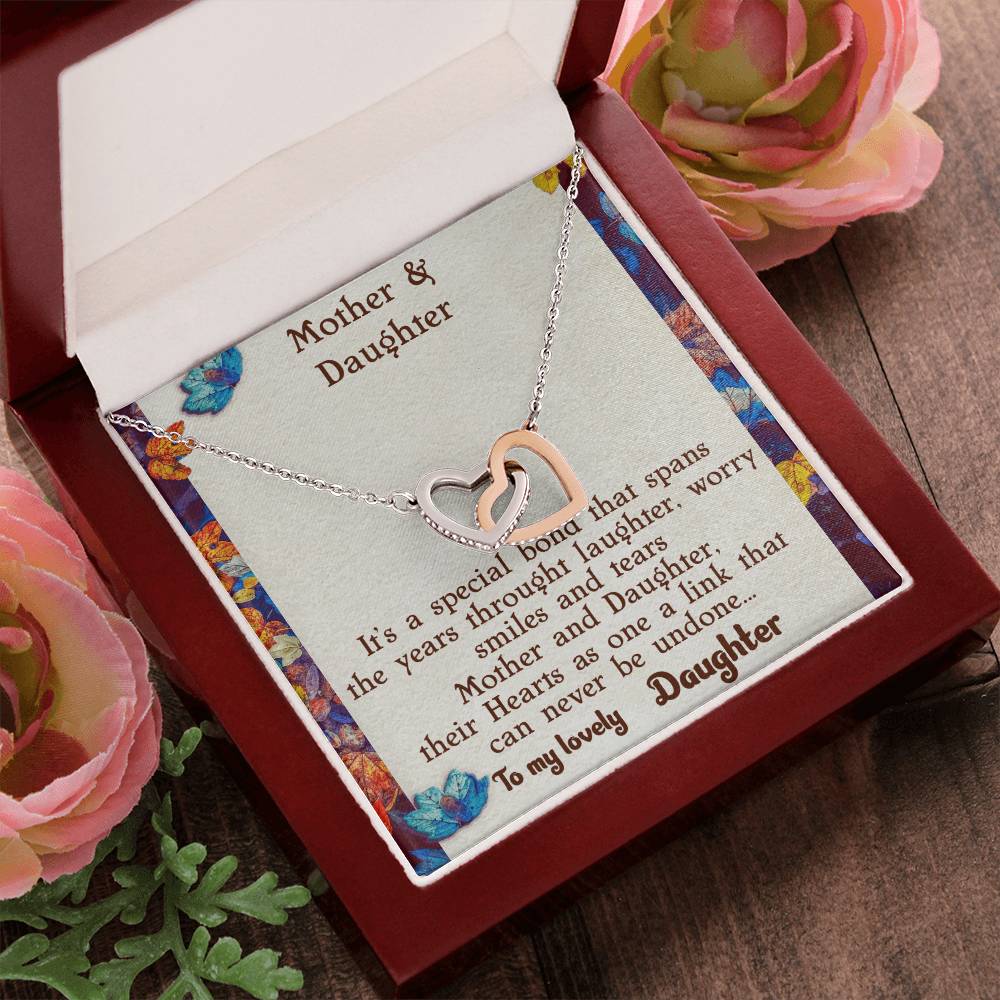 Mother & Daughter Necklace Interlocking Hearts Necklace