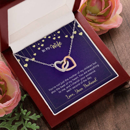 Interlocking Hearts Necklace Happy Anniversary You'Re Not Just The Mother Of My Children