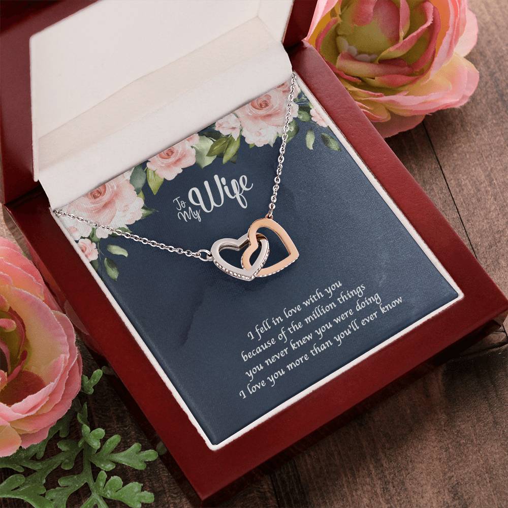A Million Things Interlocking Heart Necklace Interlocking Hearts Necklace