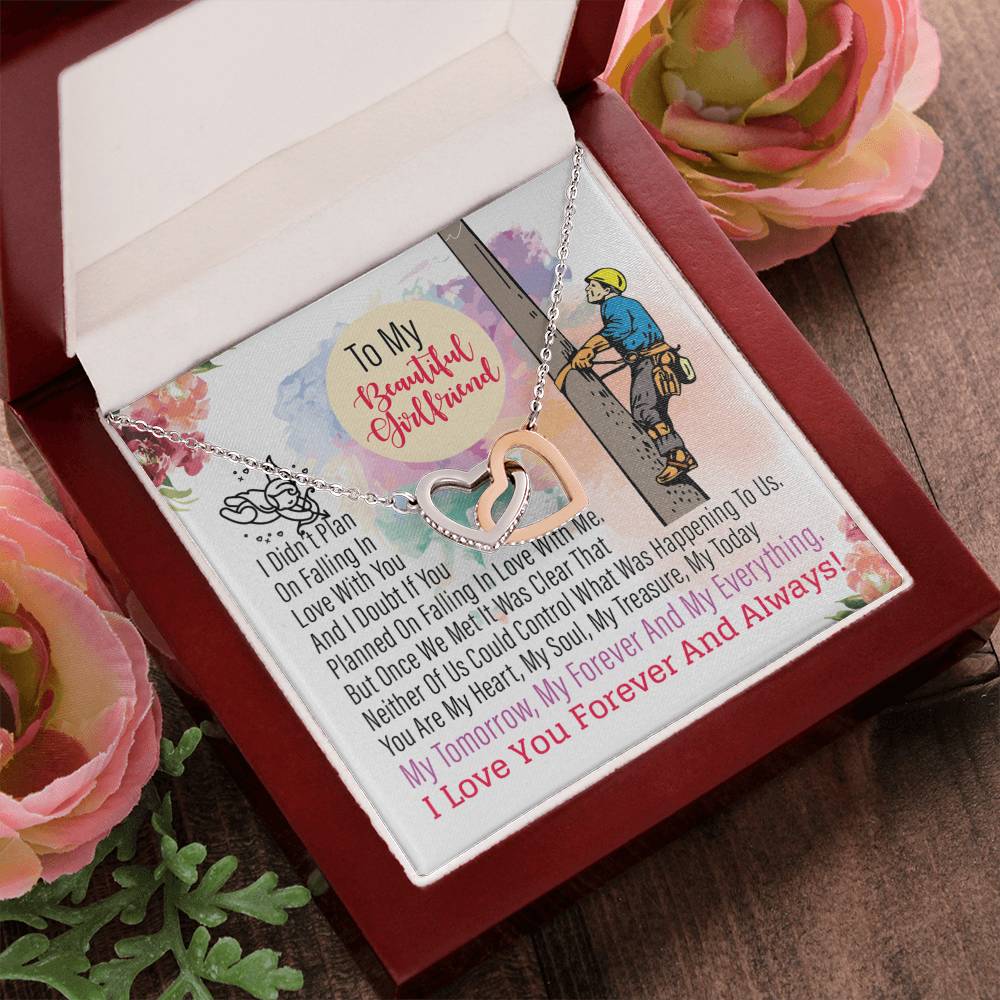 Lineman'S Girlfriend - Interlocking Heart Necklace Interlocking Hearts Necklace