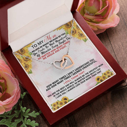 I Believe In Magic Interlocking Hearts Necklace