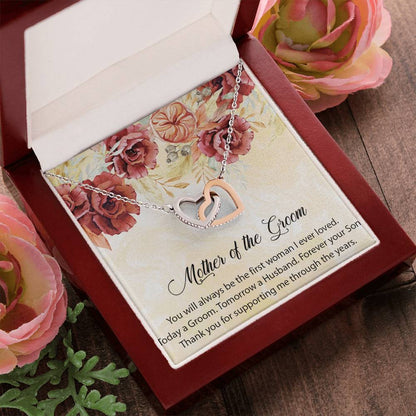 Mother Of The Groom Necklace Mom Of The Groom Wedding Giftmother In Law Interlocking Hearts Necklace Giftpersonalized Mother Of The Groom