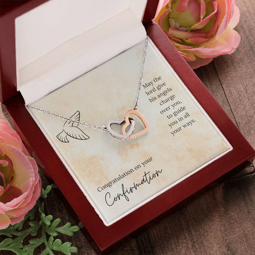 Interlocked Heart Necklace - For Confirmation Interlocking Hearts Necklace