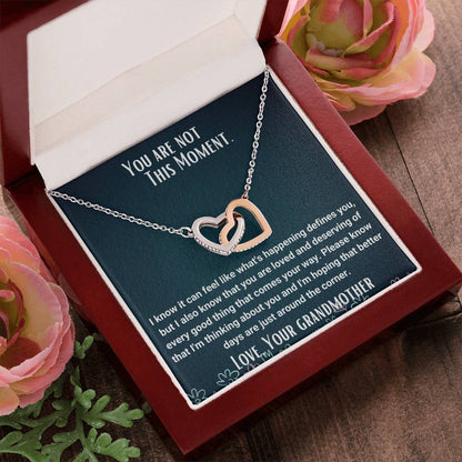 Interlocked Necklace Encouragement To Granddaughter Interlocking Hearts Necklace