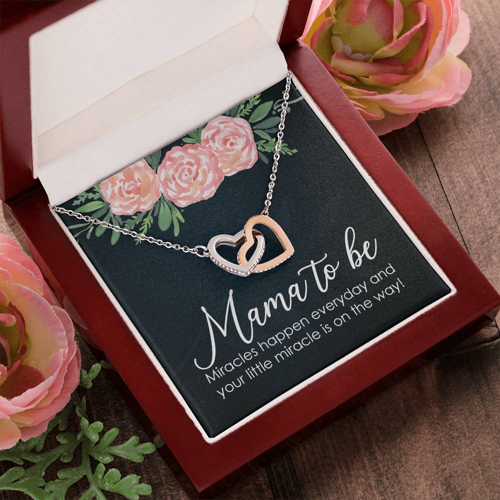 New Mom - Miracle Interlocking Hearts Necklace