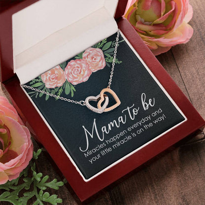 New Mom - Miracle Interlocking Hearts Necklace