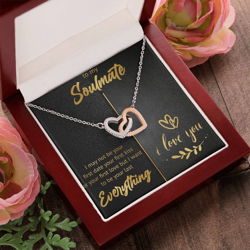 To My Soulmate - Last Everything Interlocking Hearts Necklace