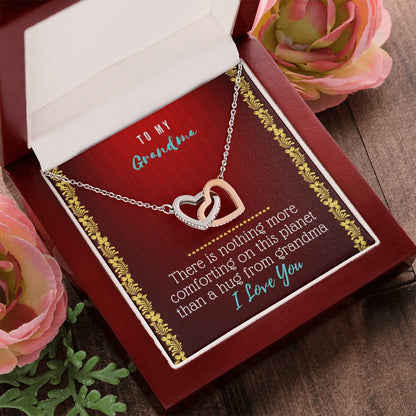 Grandma Heart Necklace Interlocking Hearts Necklace
