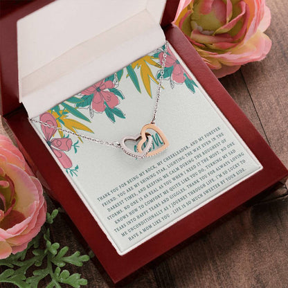 Mom Necklace Mother Necklace Mom Gift Mother'S Day Gift Mother'S Day Necklace Mother Daughter Gift 2 Interlocking Hearts Interlocking Hearts Necklace