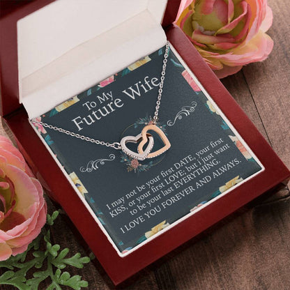 To My Future Wife Necklace Interlocking Hearts Necklace