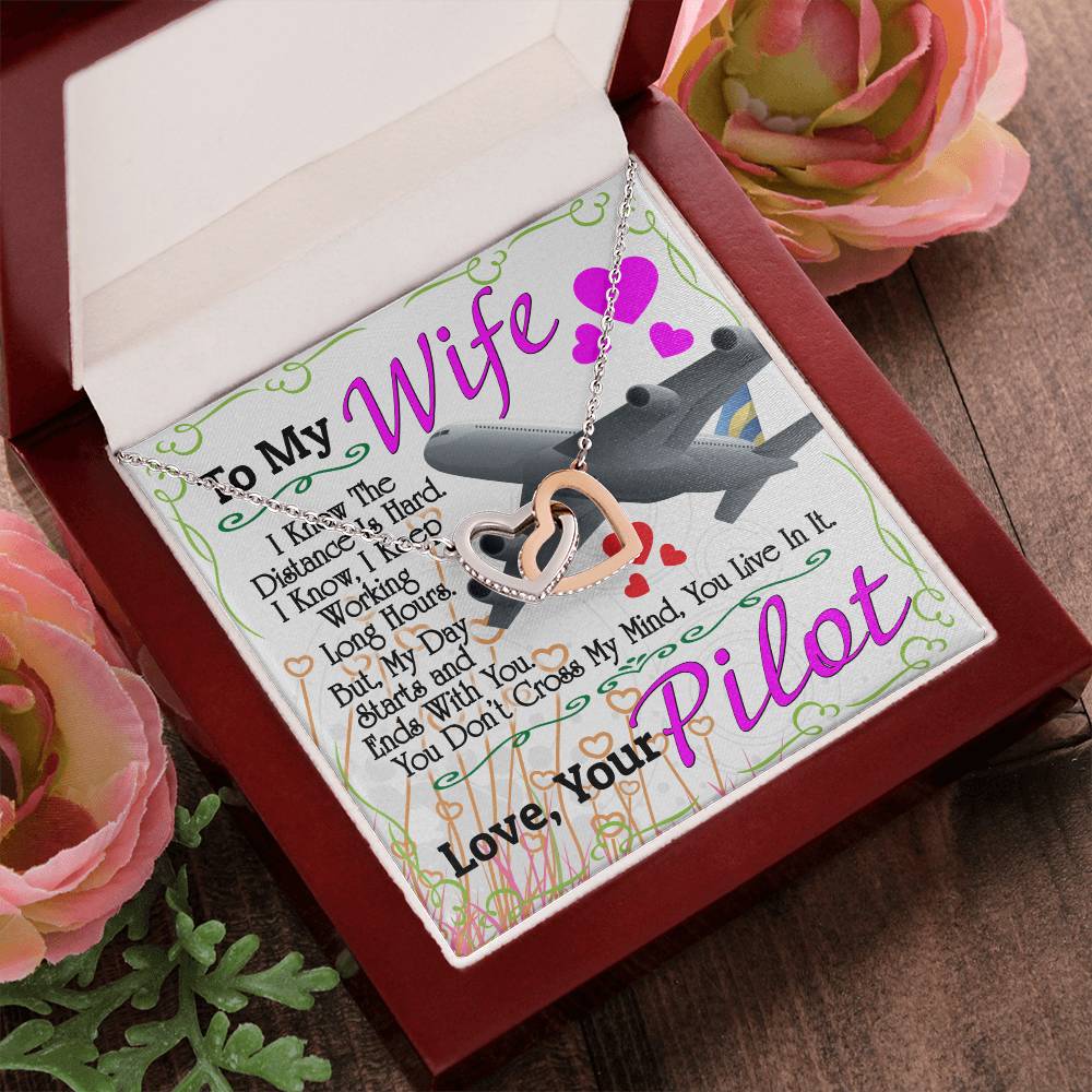 Pilot'S Wife - Interlocking Heart Necklace Interlocking Hearts Necklace