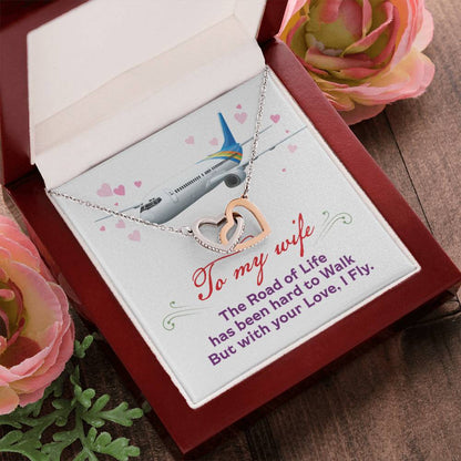 Pilot'S Wife - Interlocking Heart Necklace Interlocking Hearts Necklace
