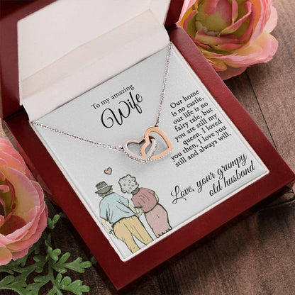 To My Amazing Wife - Necklace Interlocking Hearts Necklace
