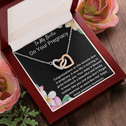 Interlock Love Necklace To My Bestie On Her Pregnancy Interlocking Hearts Necklace