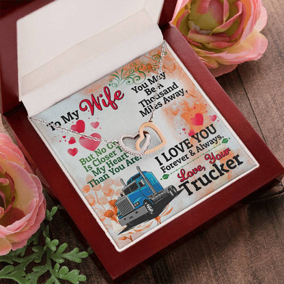 Trucker'S Wife - Interlocking Heart Necklace Interlocking Hearts Necklace