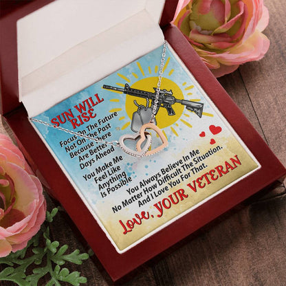 Veteran'S Girl - Interlocking Necklace Interlocking Hearts Necklace