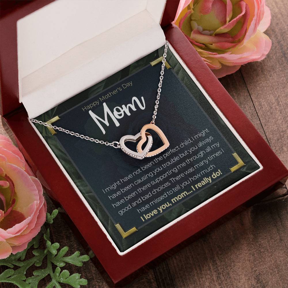 Happy Mother'S Day - Interlocking Hearts Necklace