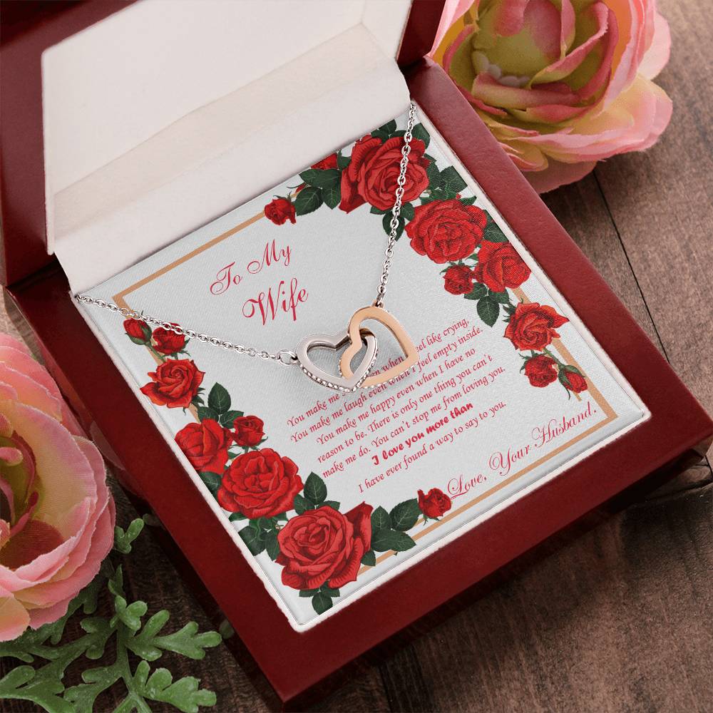 To My Wife - Interlocking Heart Interlocking Hearts Necklace