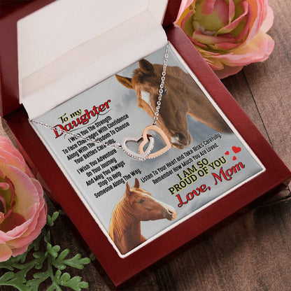 Horse Lover'S Daughter - Interlocking Heart Necklace Interlocking Hearts Necklace