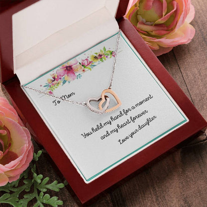 Hand-N-Heart Two Hearts Necklace Interlocking Hearts Necklace