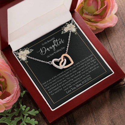 Daugther Wedding Interlocking Hearts Necklace