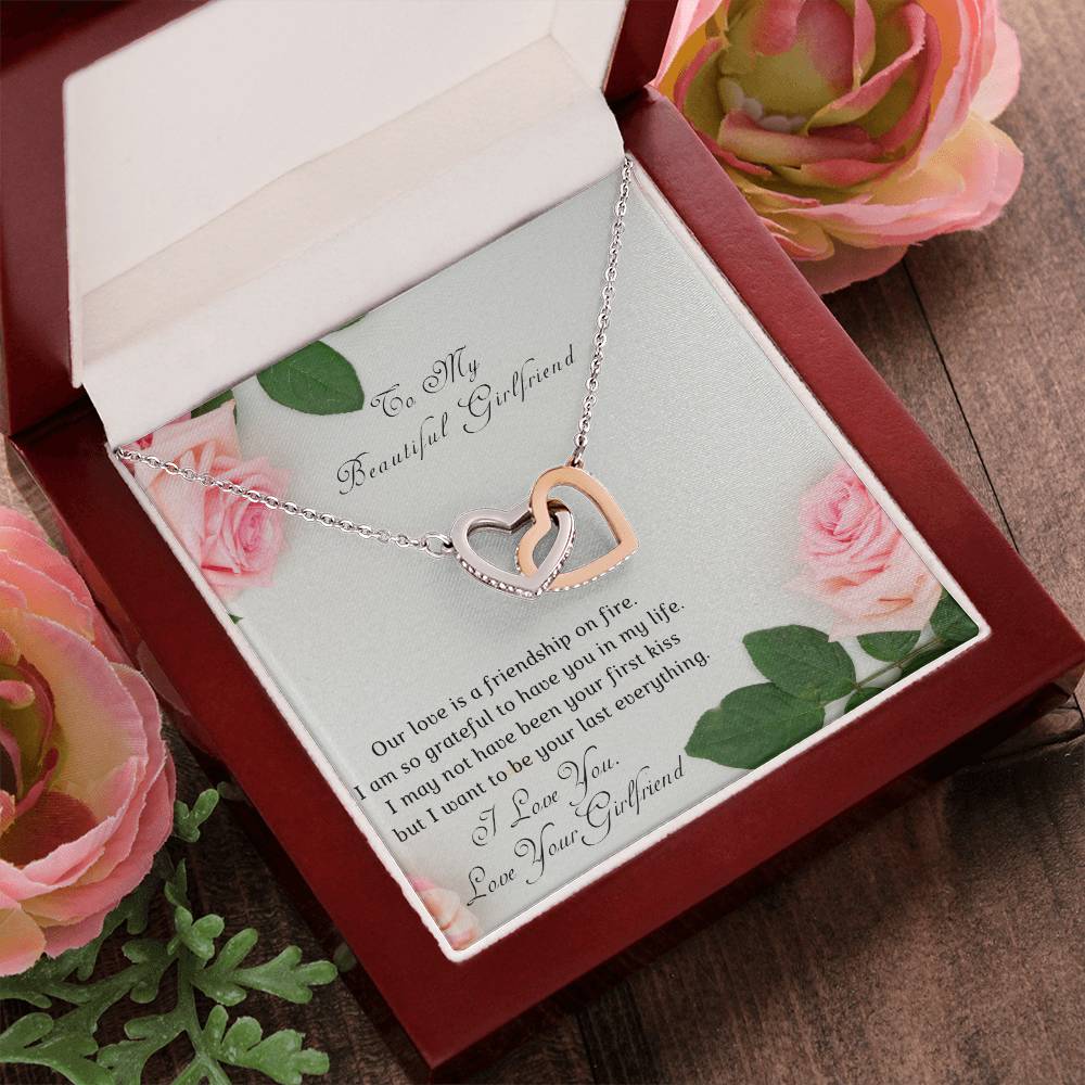 Girl To Girlfriend-Two Hearts Necklace-Our Love Is A. Interlocking Hearts Necklace
