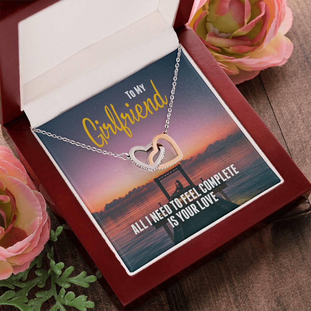 Perfect Gift For Girlfriend - Interlocking Hearts Necklace
