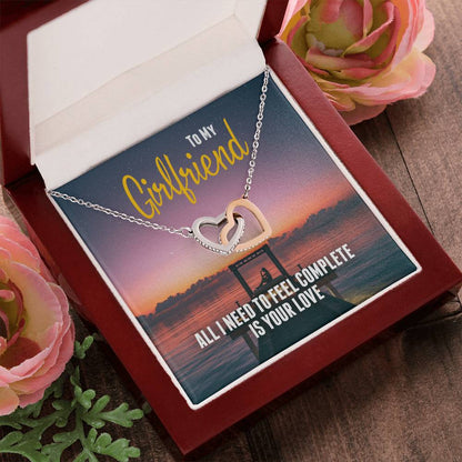 Perfect Gift For Girlfriend - Interlocking Hearts Necklace