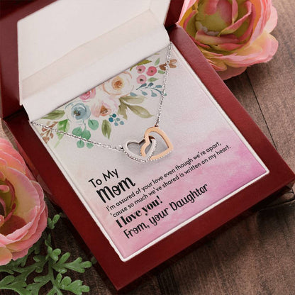 Mothers Day Gift From Daughter Son - Mother Necklace Gifts For Mom Mom Necklace Interlocking Hearts Interlocking Hearts Necklace
