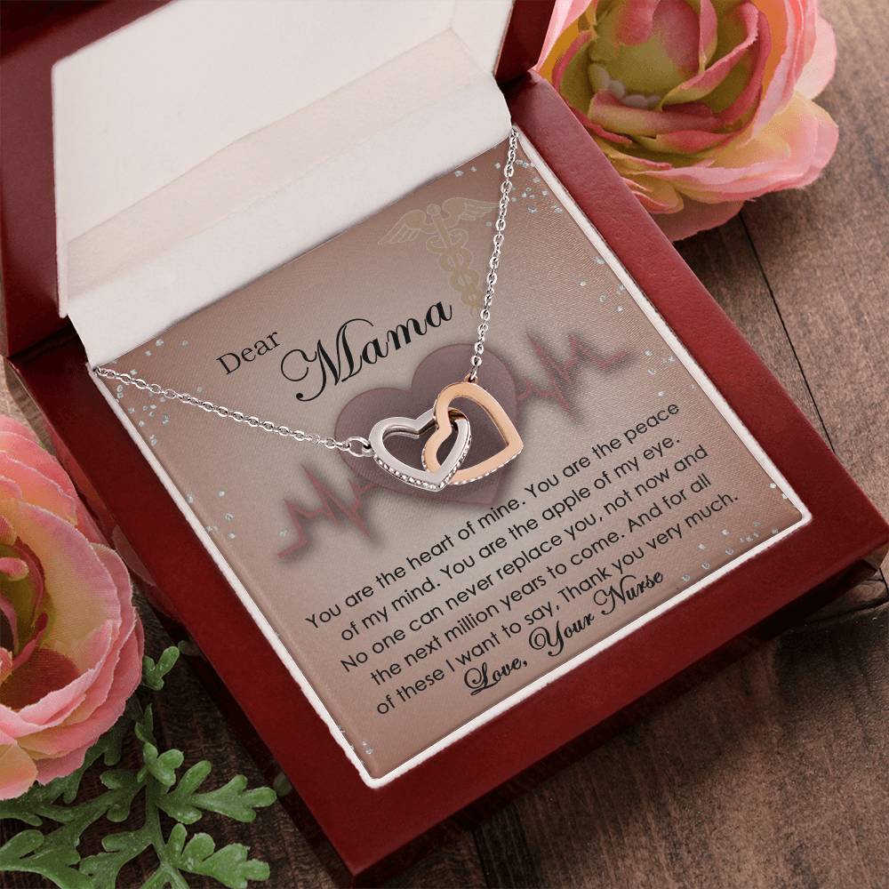 To My Beautiful Mom - Your Nurse - Best Gift For Mom - Necklace Interlocking Hearts Necklace