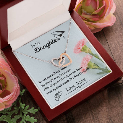 Interlocking Hearts Graduation Gift For Daughter By Mom Interlocking Hearts Necklace