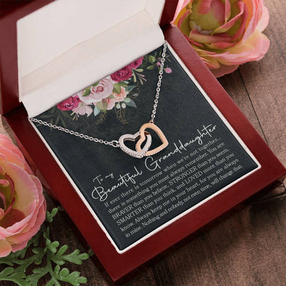 Interlocking Hearts - To Granddaughter Interlocking Hearts Necklace