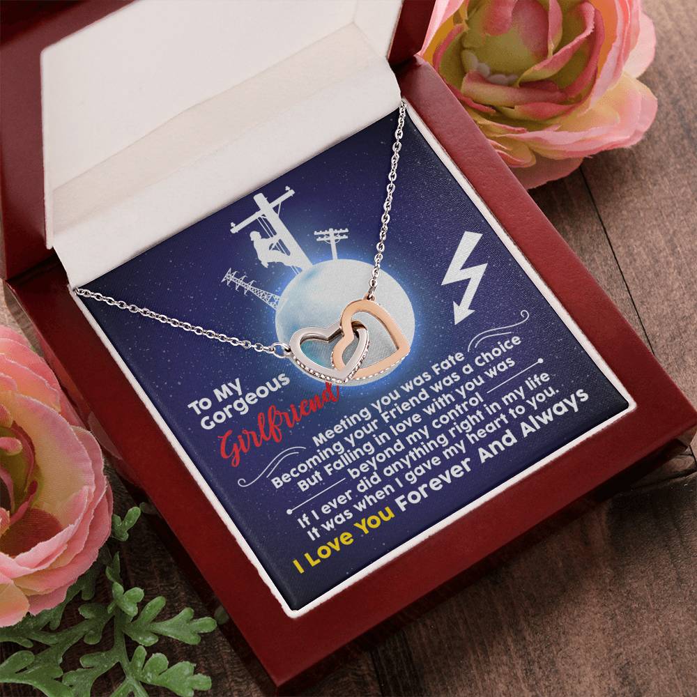 Lineman'S Girlfriend - Interlocking Heart Necklace Interlocking Hearts Necklace