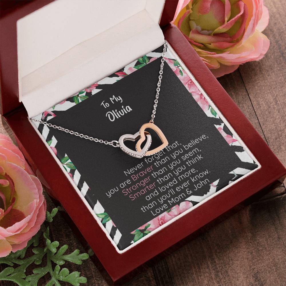 Olivia Braver Interlocking Hearts Necklace