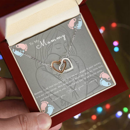 To My Mommy Interlocking Hearts Necklace