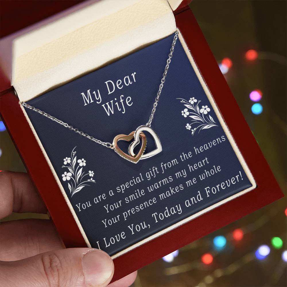 Today & Forever Necklace Interlocking Hearts Necklace